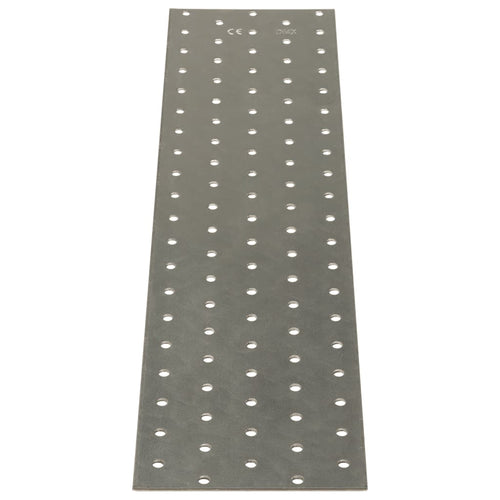 Plăci perforate, 20 buc., 2 mm, 400x100 mm, oțel galvanizat Lando