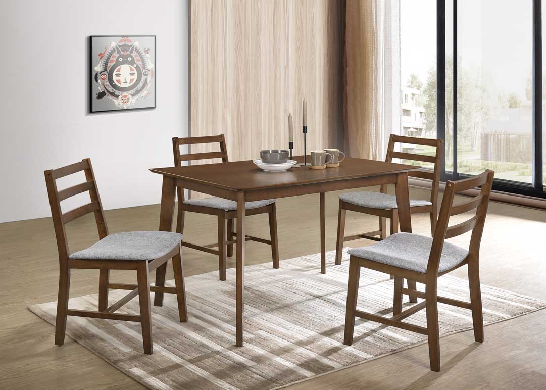 Kafka Dining Set (1 Table + 4 Chairs)