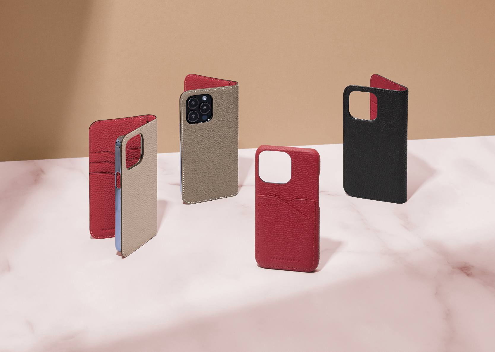 BONAVENTURA Diary Cases in various color combinations and two-tone optics.