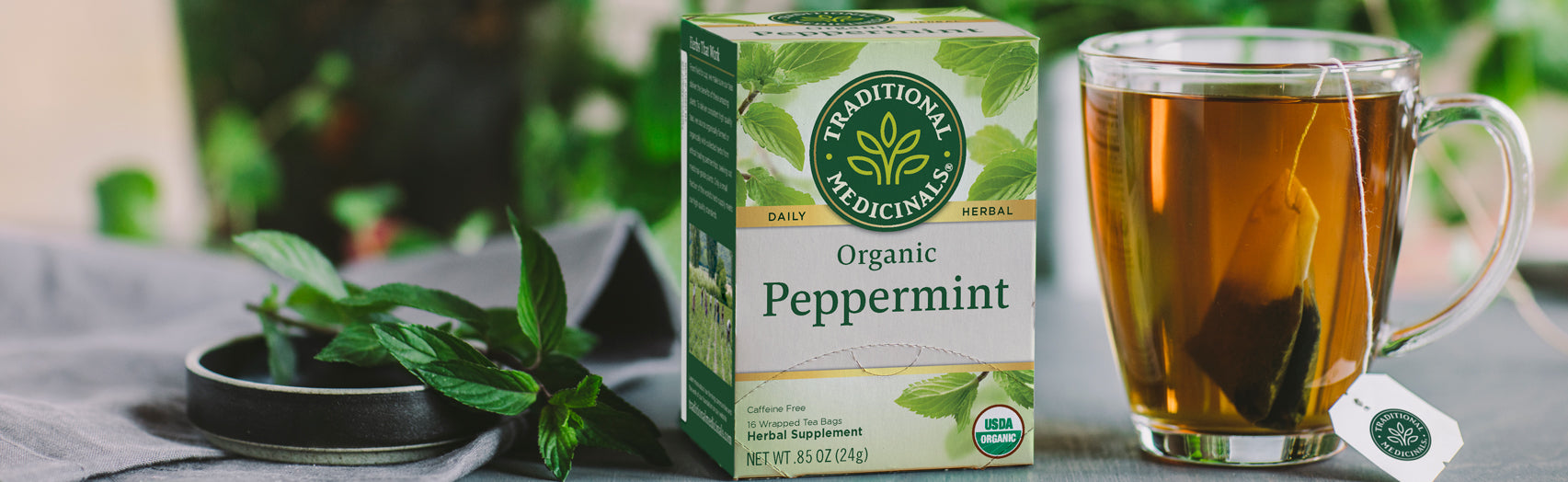 A Peek Inside Our Peppermint Tea Traditional Medicinals