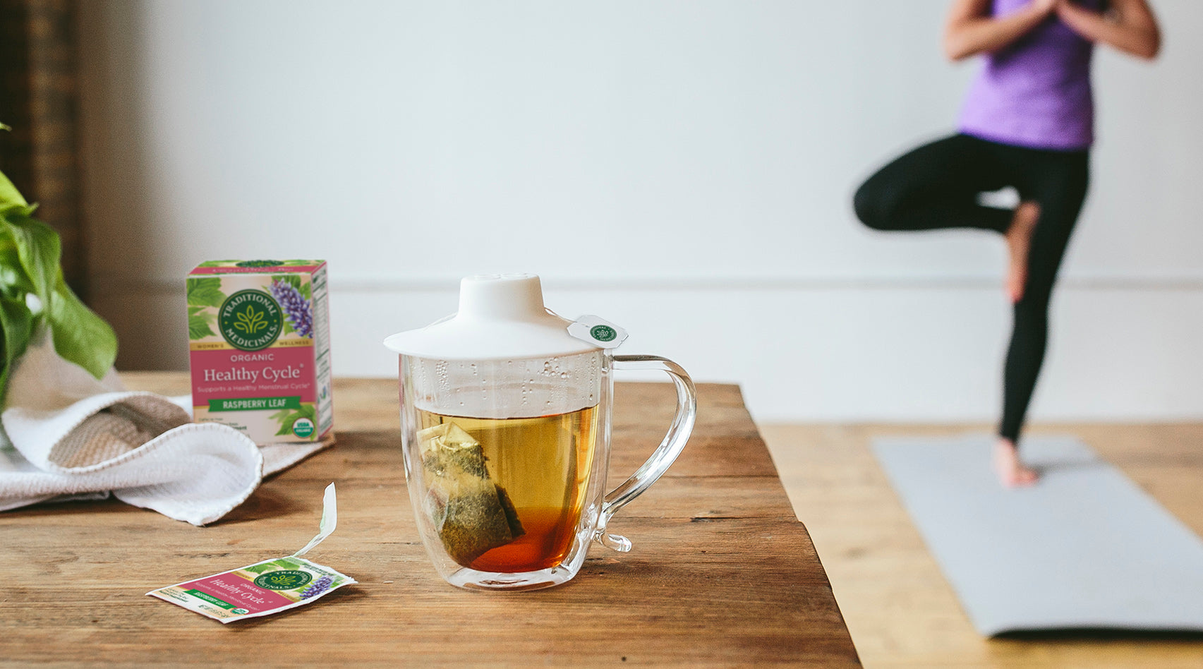 Healthy Cycle Tea with Raspberry Leaf