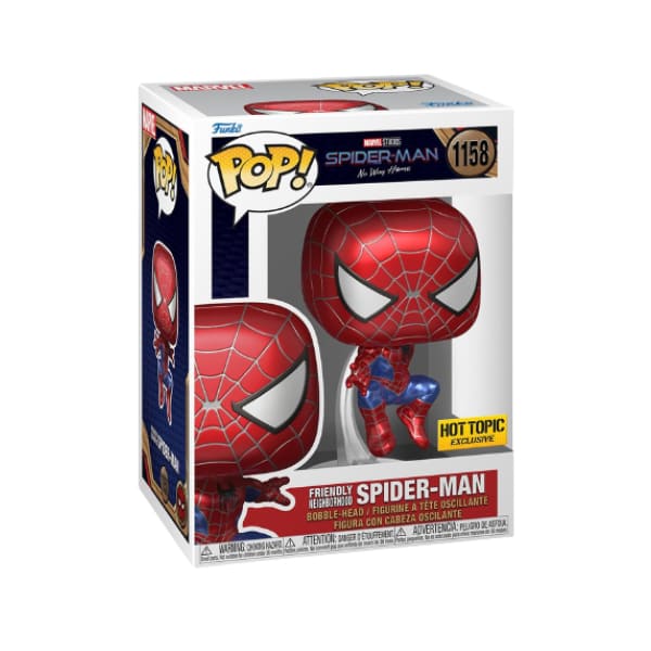 Friendly Neigborhood Spiderman Leaping (Metallic) [preorder] – Pops of the  Galaxy