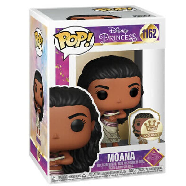 Moana (gold) with Pin (Funko Exclusive) of Galaxy Pops the 