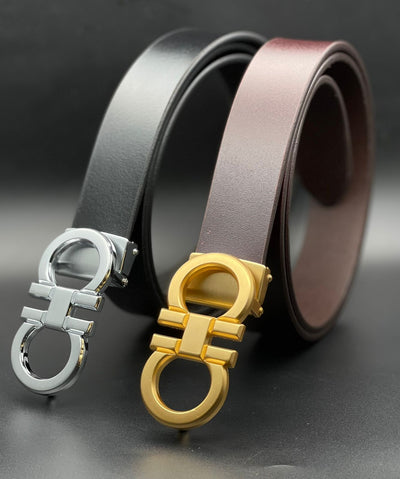 Luxury Brand Designer Belt With G-type Metal Automatic Buckle For