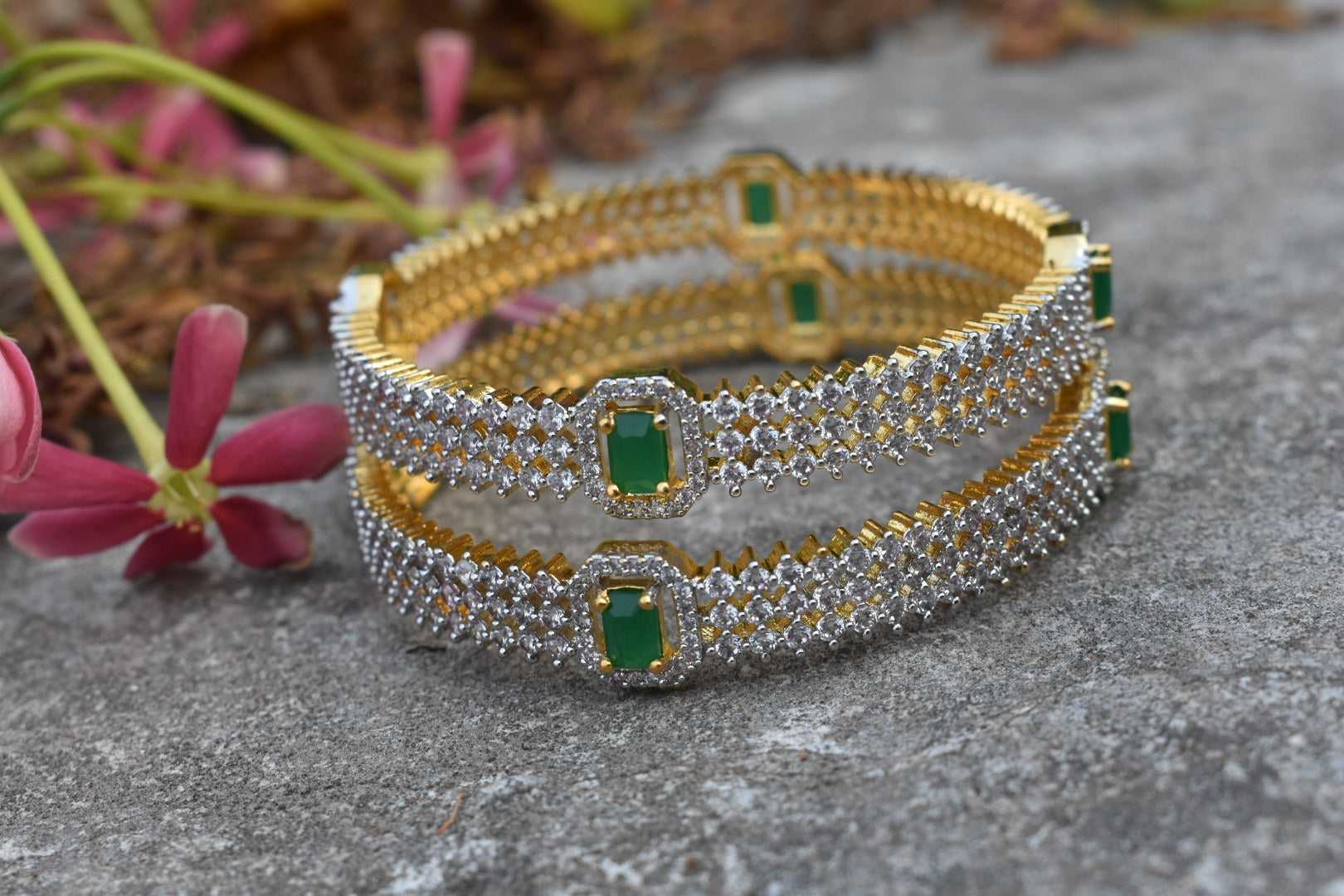 imitation diamond bangles