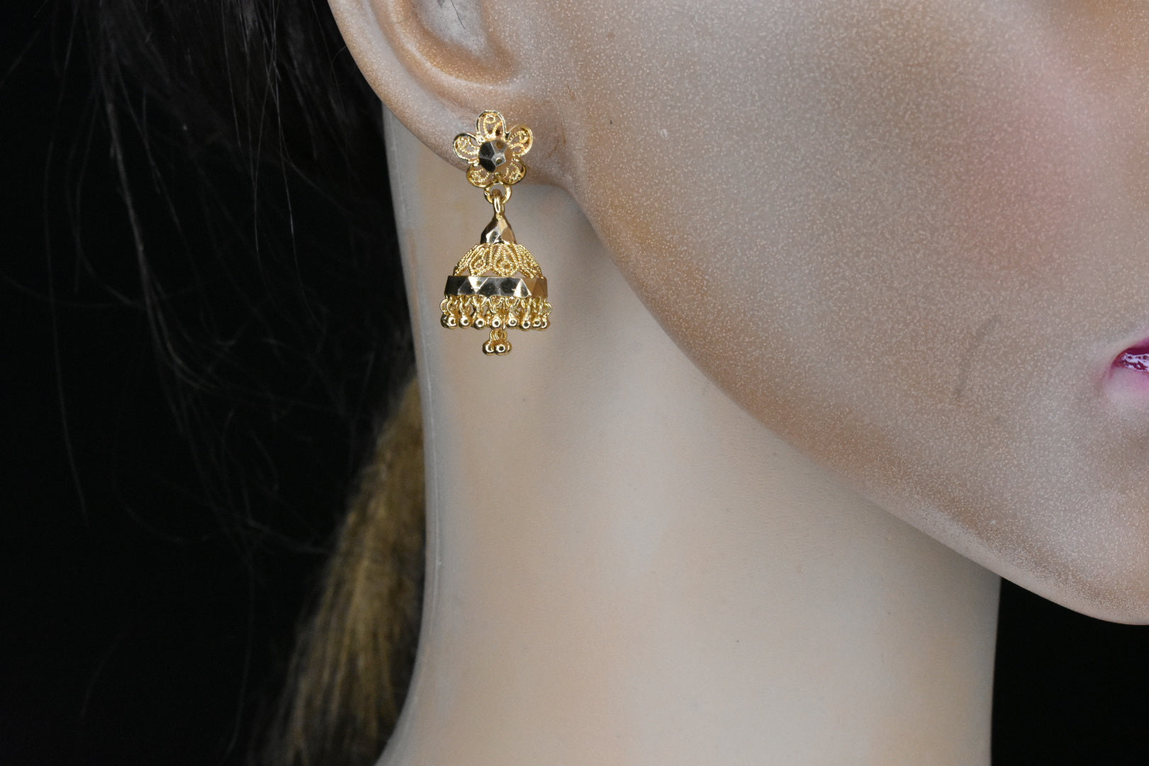 Yellow Chimes Jhumka Earrings for Women Ethnic Gold Plated – GlobalBees Shop