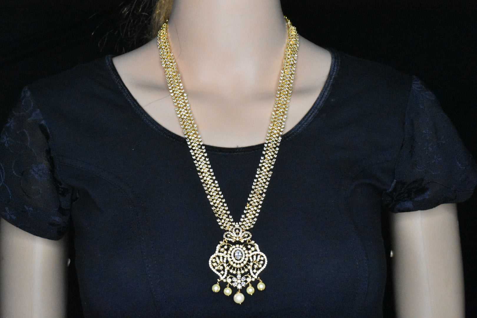 Cz sales long necklace