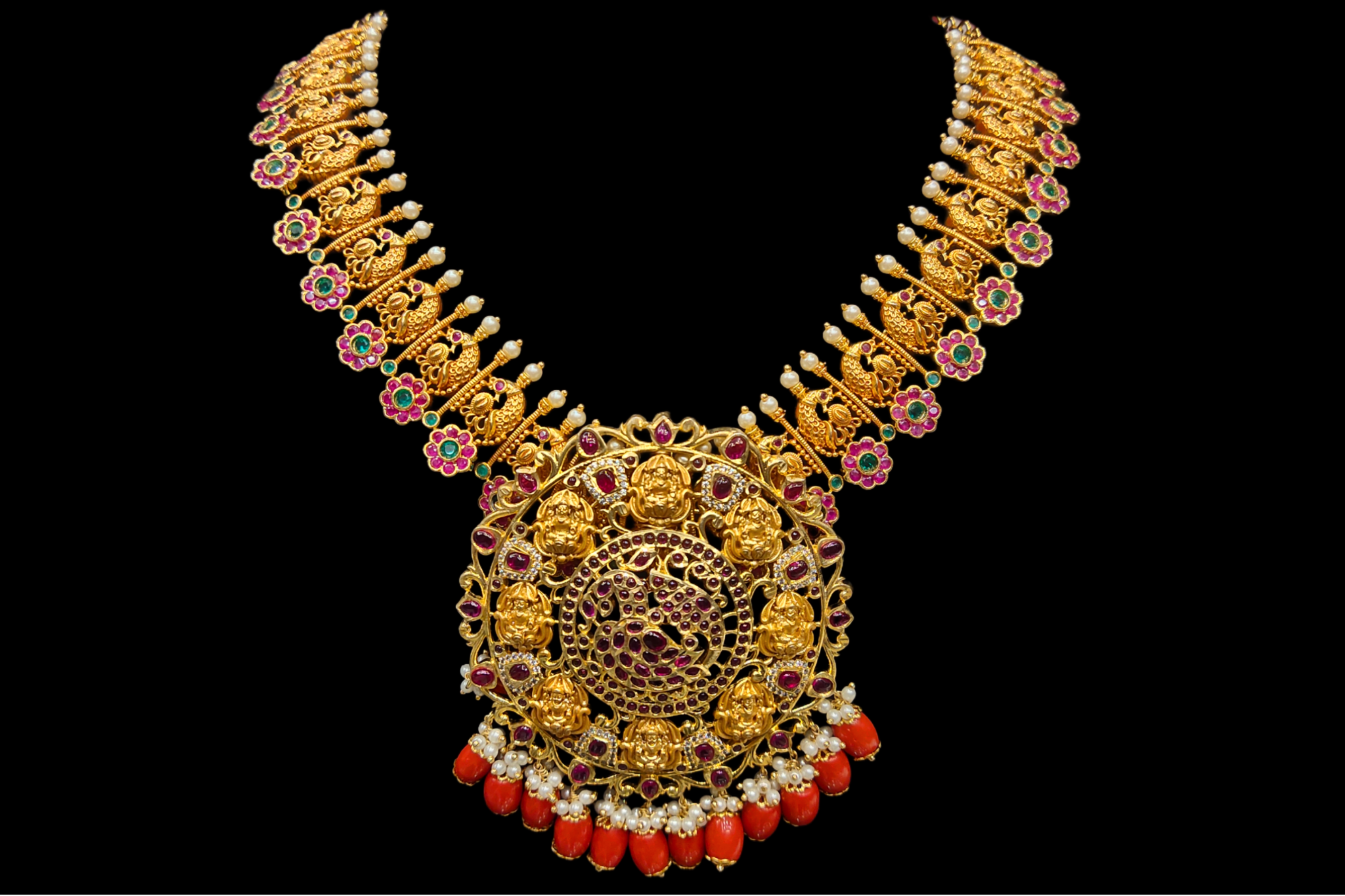 Gorgeous South Indian Bottu Mala Necklace Designs - YouTube
