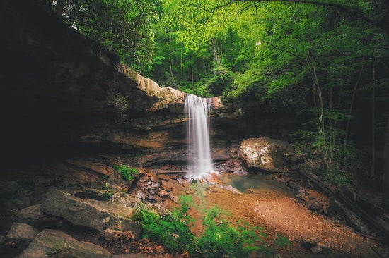 A long exposure of Cucumber Falls in Ohiopyle State Park