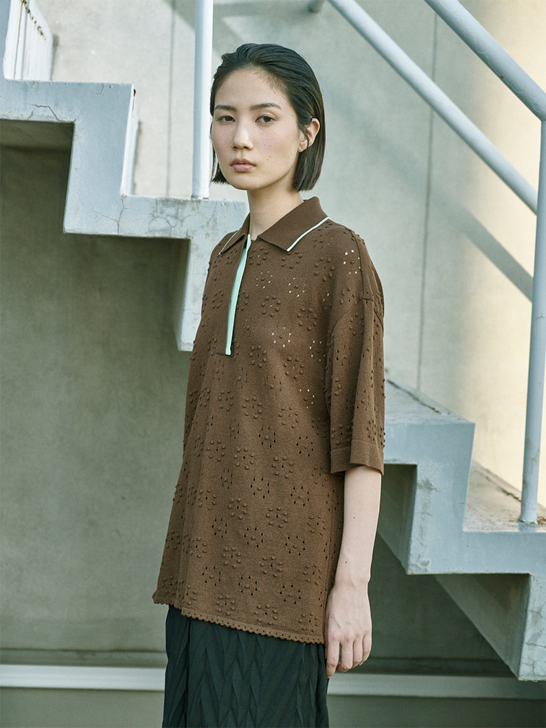 TELOPLAN Hiro Turtle Knit / MochaOneSizeカラー