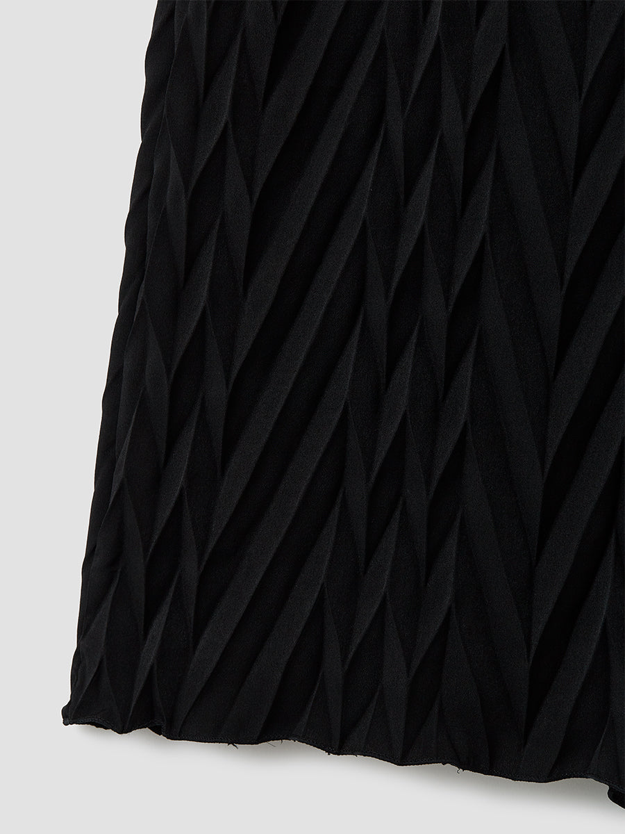 Poldi Pleats Pants / Black