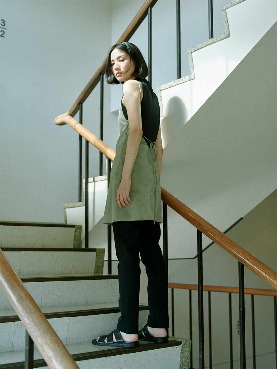 Alvaro Ⅱ Strappy Cami Dress / Green