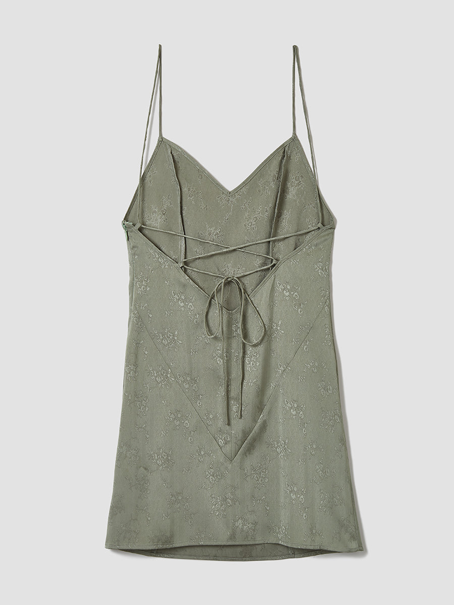 Alvaro Ⅱ Strappy Cami Dress / Green