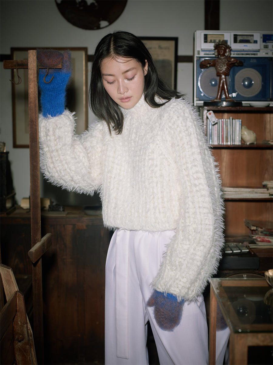 Fai Knit Top / White