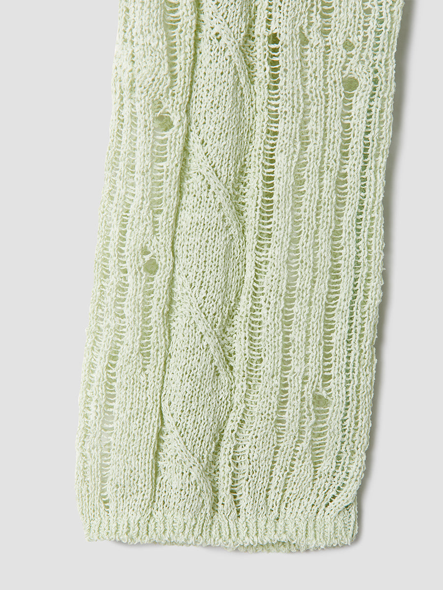 Seji Two-Piece Cable Knit Top / Mint