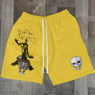 Casual street style skull print shorts