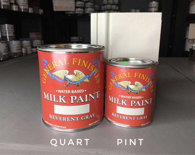 General Finishes Water Based Milk Paint, 1 Quart, Snow White - Water Based  Household Wood Stains 