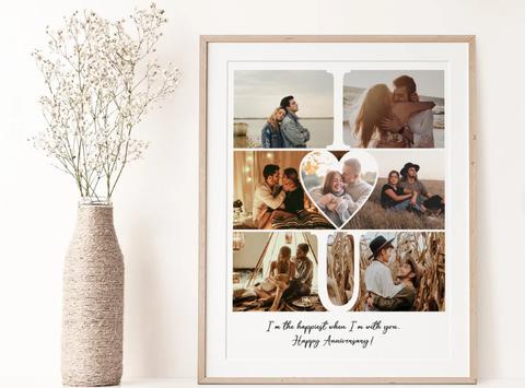Second Anniversary Gift Ideas For Wife, 2nd Anniversary Gift For Wife, 2  Year Anniversary Collage - Stunning Gift Store