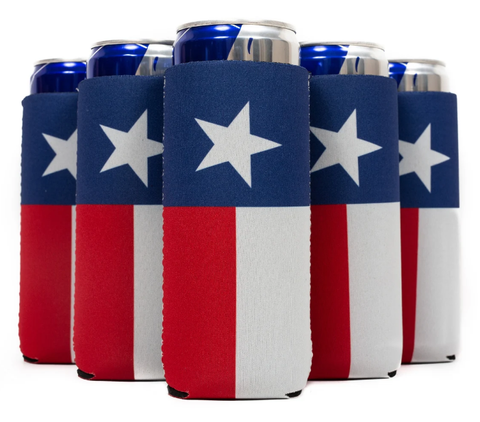 Sic Cups Slim Can Cooler American Flag