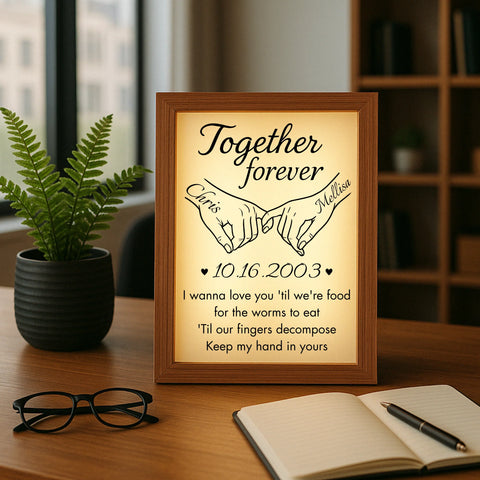 Together Forever Anniversary Light Frame