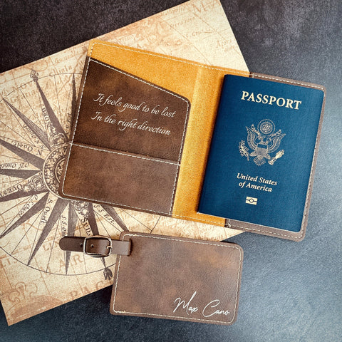 Personalized Passport Cover - Happy Personalized Gifts