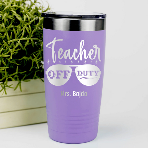 teacher off duty tumbler