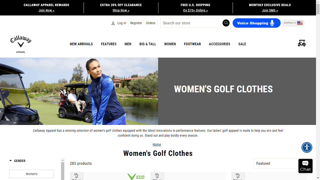 Women's Golf Apparel