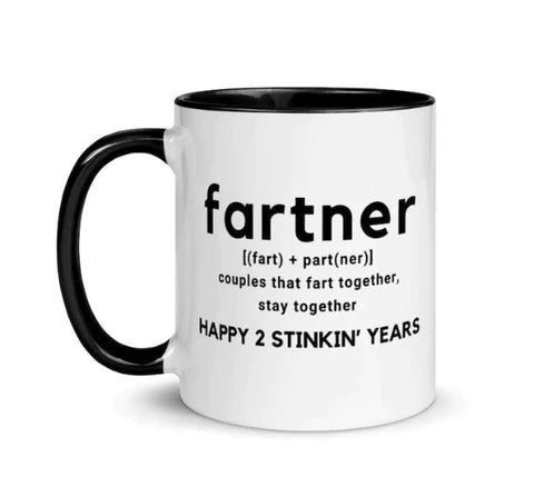 fartner funny mug