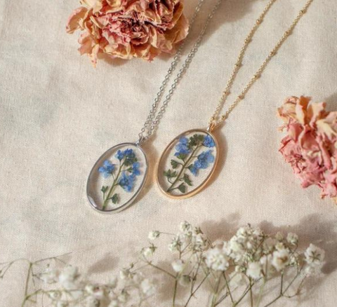 Dried Flower Necklace