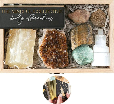 Healing Crystal Set with Affirmation Cards