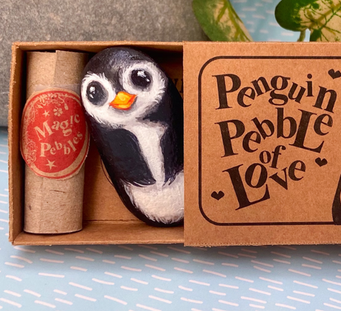 Cute Penguin Pebble Gift