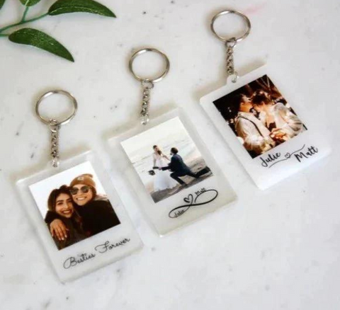 Couples Photo Keychain