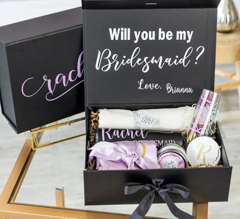 Maid of Honor Gift from Bride Wedding Makeup Bag Gift Bridesmaid Proposal Gift Bridal Shower Gift for Friends Bachelorette Party Gifts for Bestie