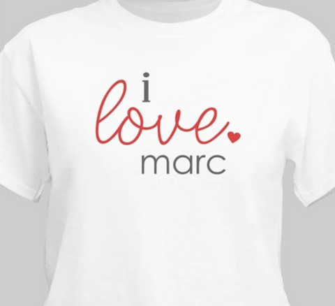 Personalized Love T-shirt