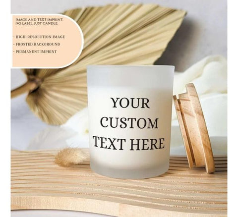 Custom Text Candle