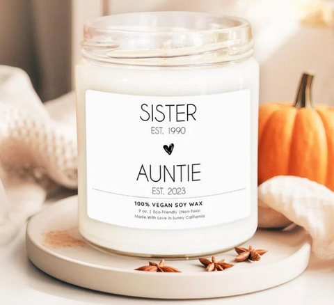 Sister To Auntie Est Candle