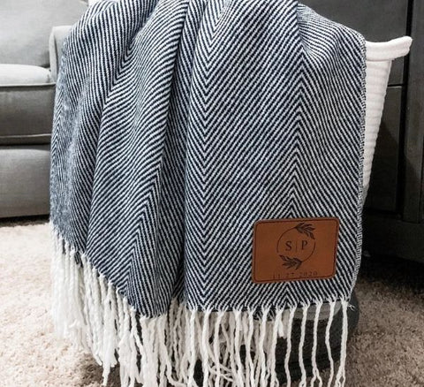 Monogram Throw Blanket