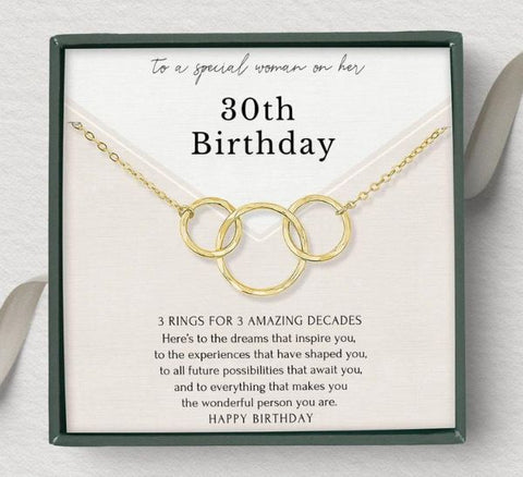 30th Birthday Necklace