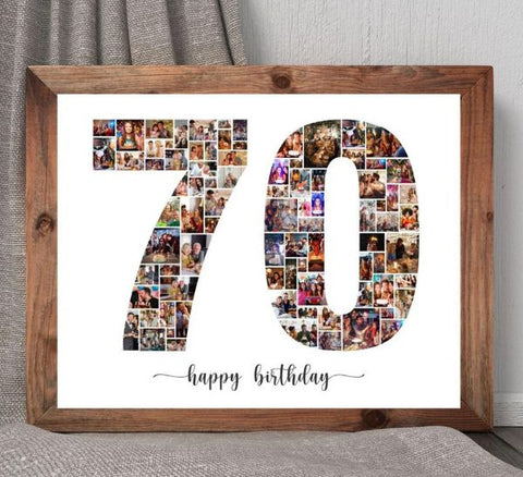 70th Birthday Photo Collage