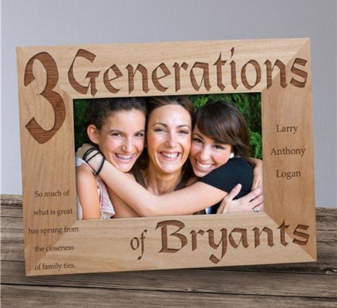 Generations Engraved Frame