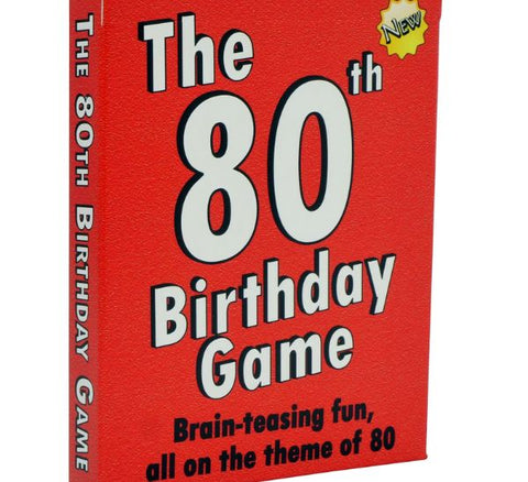 80th Birthday Card Game