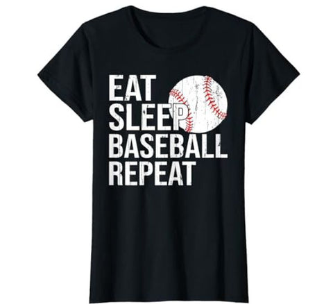 Eat Sleep Baseball Repeat Shirt