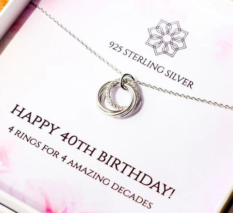4 Rings for 4 Decades Necklace