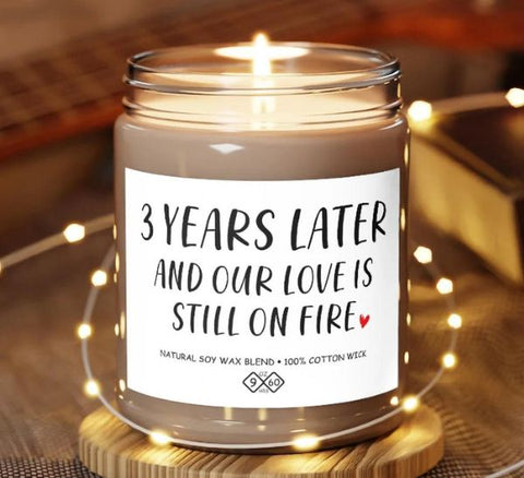 3-Year Anniversary Soy Candle