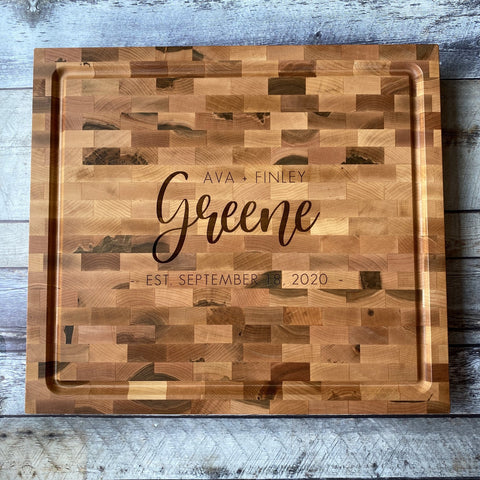 Large Personalized Glass Cutting Board, Kitchen Decor, Housewarming Gi –  Tribe9Design