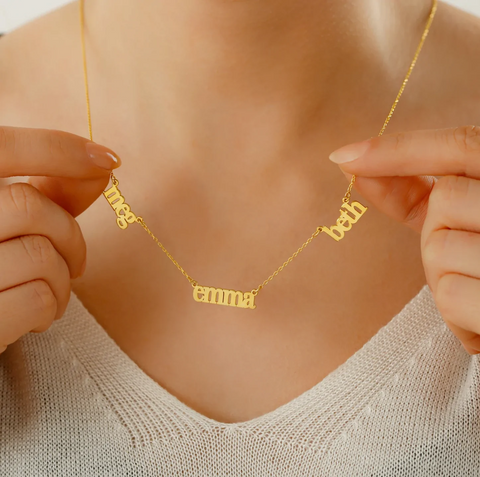 Personalise Name Necklace, Dainty Custom Jewellery, Name Necklace – Geniune  Jewellery