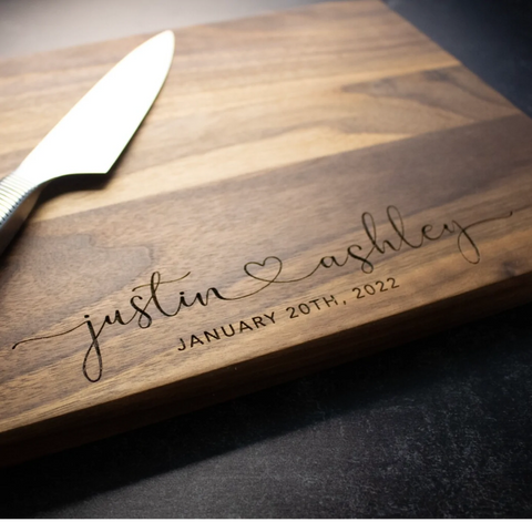 anniversary cutting board