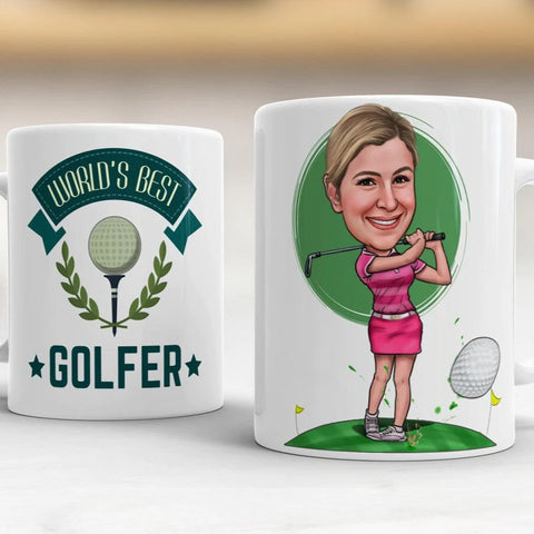 Top 10 Golfers Personalized 12 oz. Double-Wall Ceramic Travel Mug