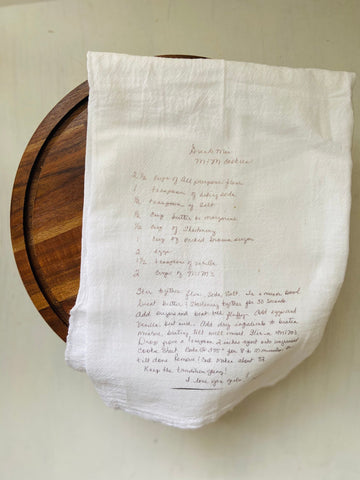 personalized recipe towel