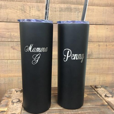 More Sparkle Stainless Sipper Tumbler with Straw